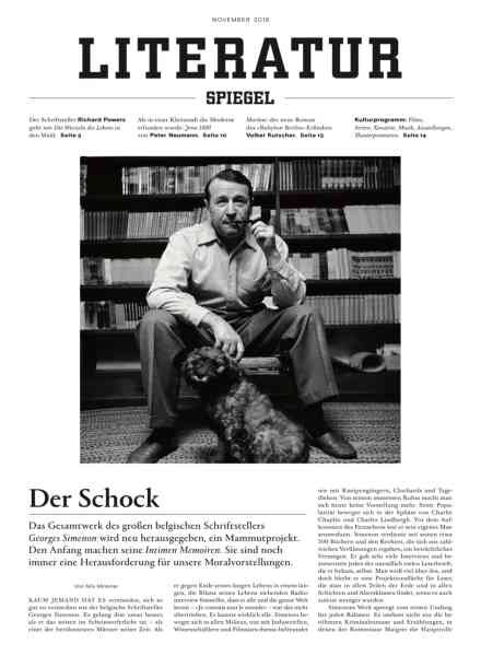 Literatur Spiegel – November 2018 Cover