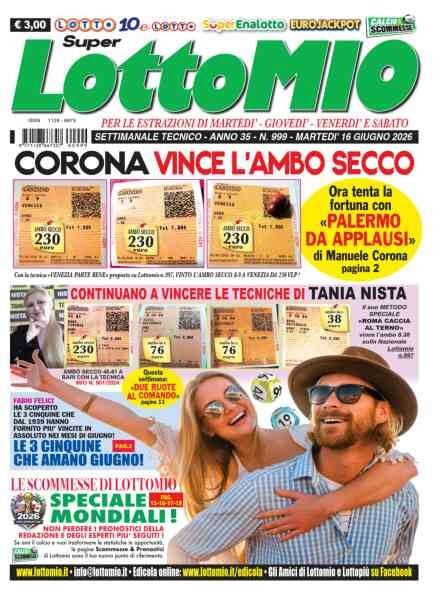 Lottomio del Giovedi – 16 Giugno 2026 Cover
