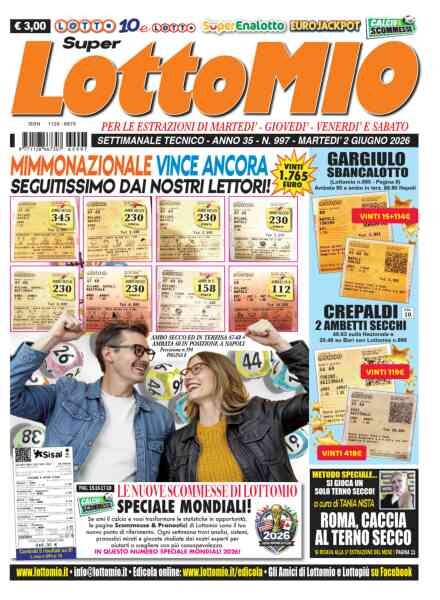 Lottomio del Giovedi – 2 Giugno 2026 Cover