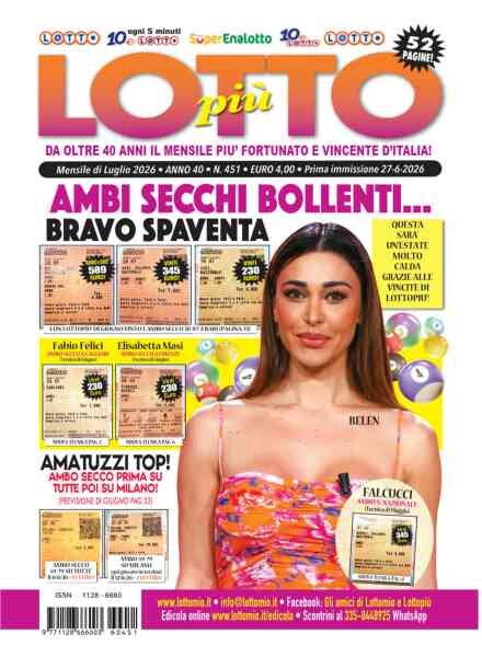 Lottopiu – Luglio 2026 Cover