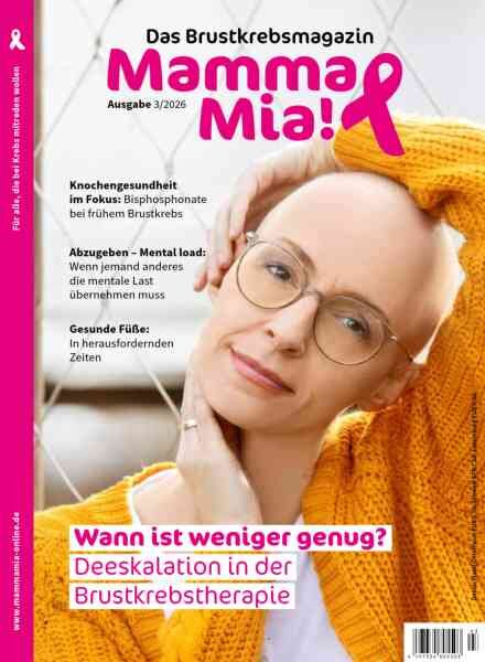 Mamma Mia! Brustkrebsmagazin – Nr 3 2026 Cover