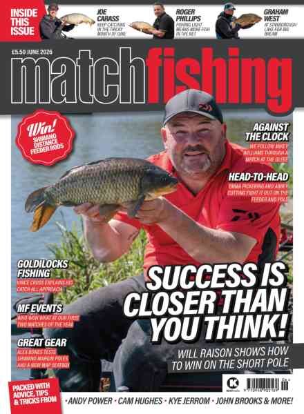 Match Fishing – June 2026 Cover