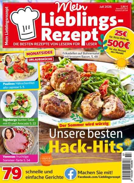 Mein Lieblingsrezept – Juli 2026 Cover