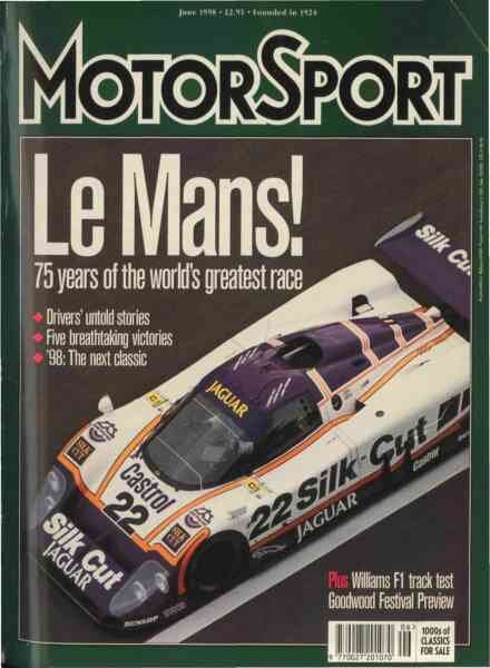 Motor Sport Magazine – June 1998 Cover
