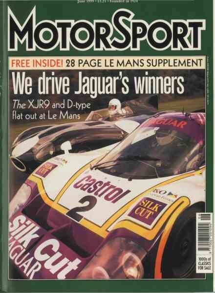 Motor Sport Magazine – June 1999 Cover