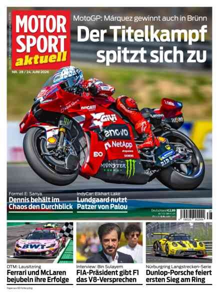 Motorsport aktuell – 23 Juni 2026 Cover