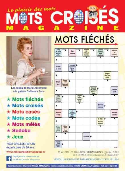 Mots Croises Magazine – 18 Juin 2026 Cover