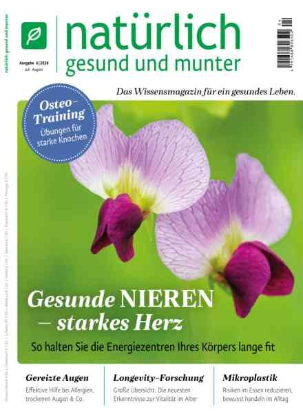 Naturlich Gesund und Munter – Juli-August 2026 Cover