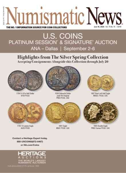 Numismatic News – June 16 2026 Cover