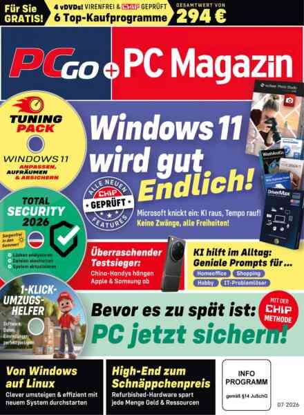 PCgo – Juli 2026 Cover