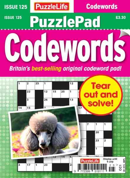 PuzzleLife PuzzlePad Codewords – June 2026 Cover