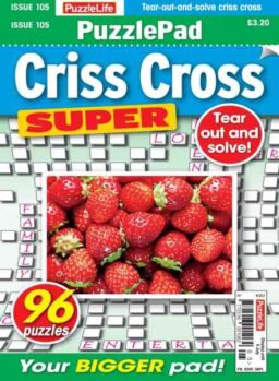 PuzzleLife PuzzlePad Criss Cross Super – June 2026