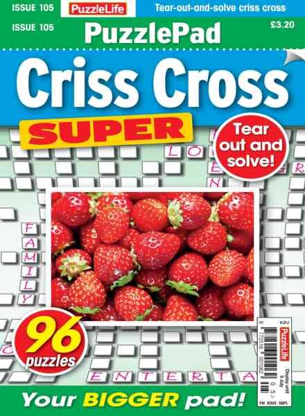 PuzzleLife PuzzlePad Criss Cross Super – June 2026 Cover