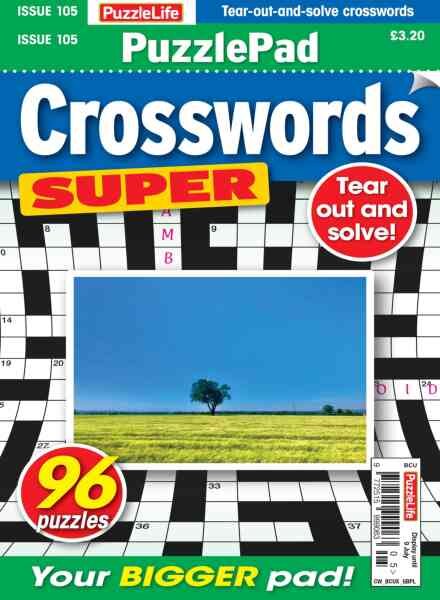 PuzzleLife PuzzlePad Crosswords Super – June 2026 Cover