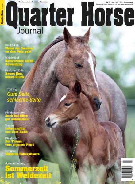Quarter Horse Journal – Juli 2026 Cover