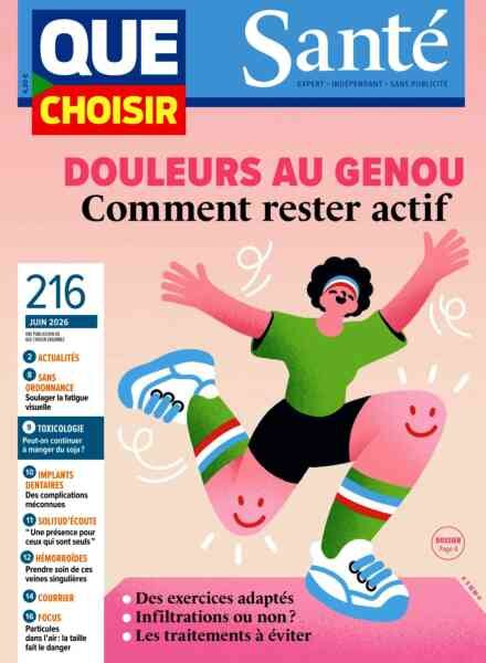 Que Choisir Sante – Juin 2026 Cover