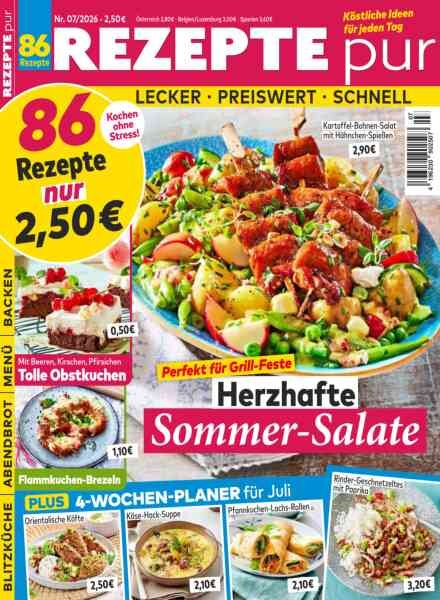 Rezepte pur – Juli 2026 Cover