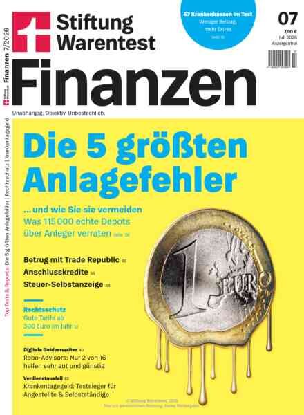Stiftung Warentest Finanzen – Juli 2026 Cover