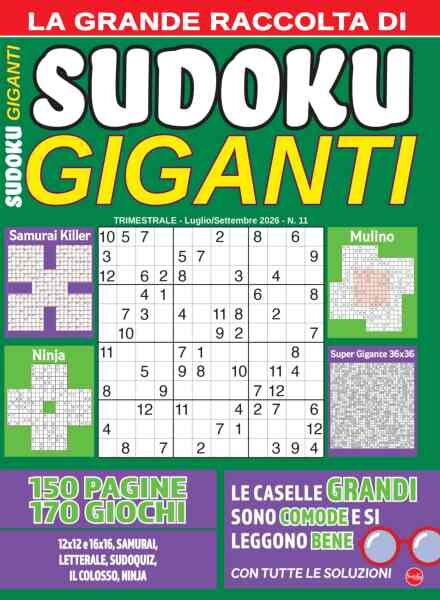 Sudoku Giganti – Luglio-Settembre 2026 Cover