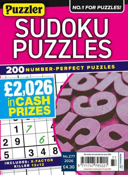 Sudoku Puzzles – 27 May 2026 Cover