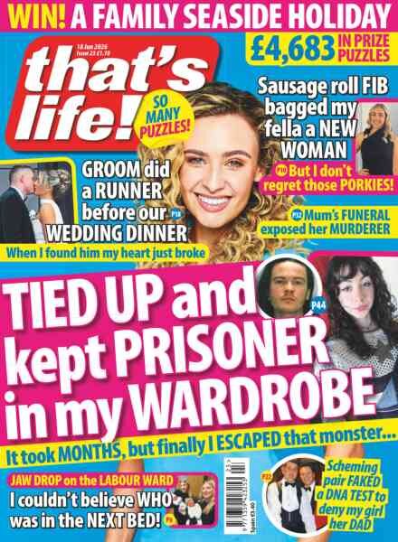 that’s life! UK – 11 June 2026 Cover