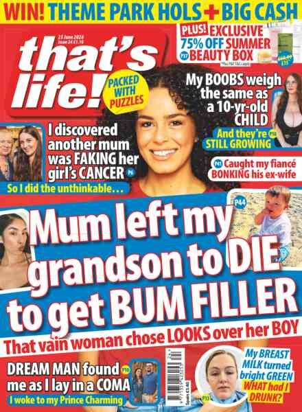 that’s life! UK – 18 June 2026 Cover