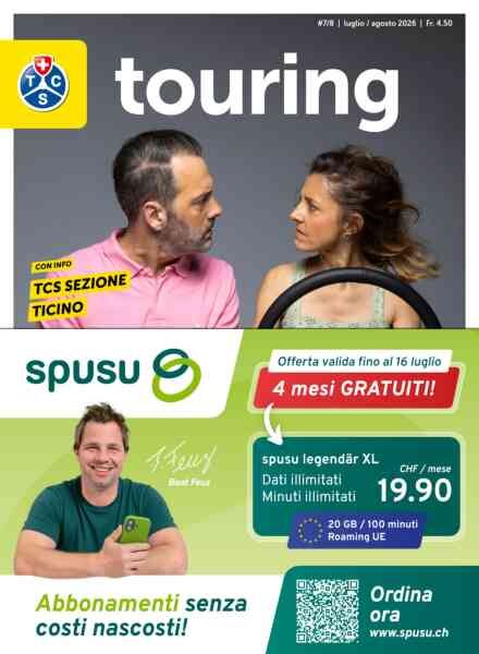 Touring Italiano – Luglio-Agosto 2026 Cover