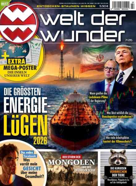Welt der Wunder – Juli 2026 Cover