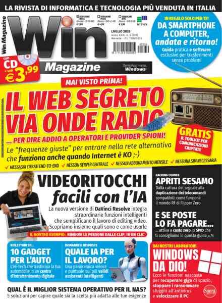 Win Magazine – Luglio 2026 Cover