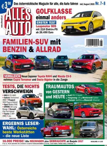 Alles Auto – Juli-August 2026 Cover