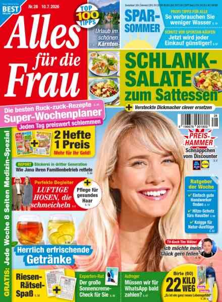 Alles fur die Frau – 10 Juli 2026 Cover