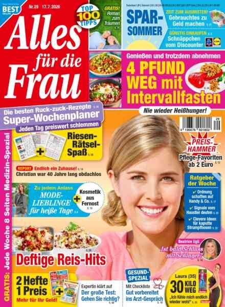 Alles fur die Frau – 17 Juli 2026 Cover
