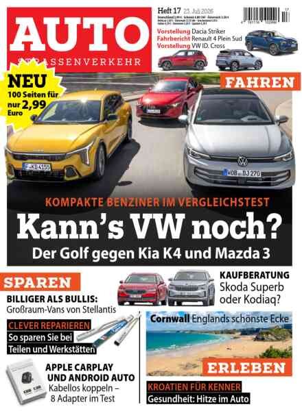 Auto Strassenverkehr – 22 July 2026 Cover