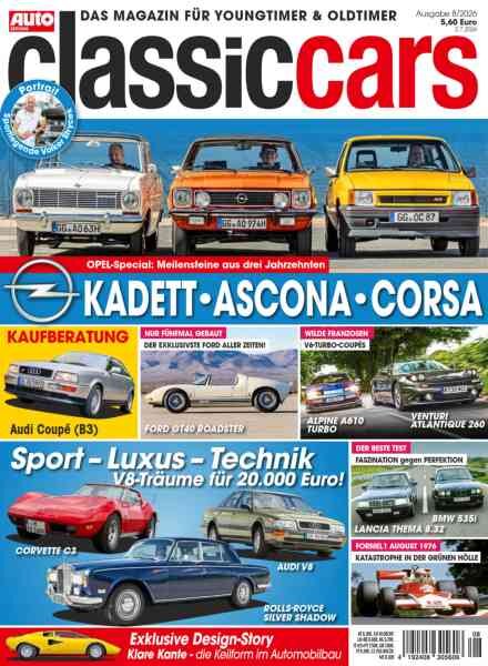Auto Zeitung Classic Cars – August 2026 Cover