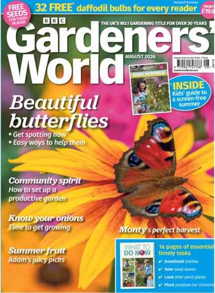 BBC Gardeners’ World – August 2026 Cover