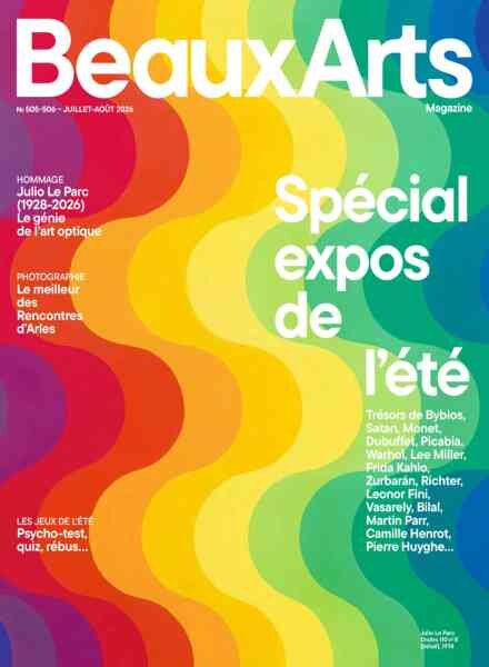 Beaux Arts – Juillet-Aout 2026 Cover