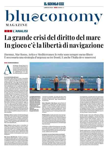 Blueconomy Magazine – 20 Luglio 2026 Cover