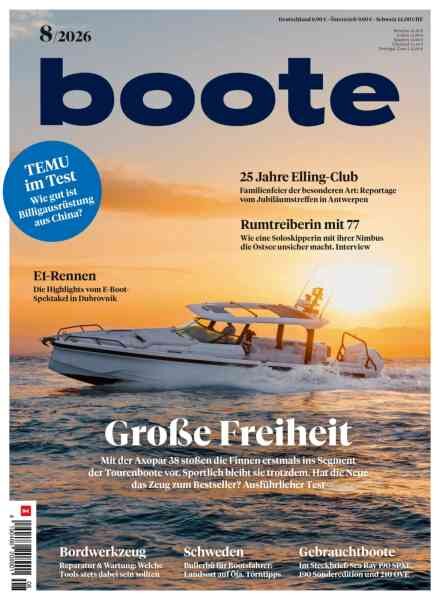 Boote – August 2026 Cover
