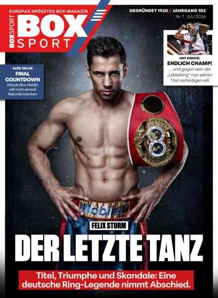 BoxSport – Juli 2026 Cover