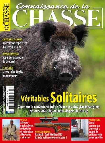 Connaissance de la Chasse – Aout 2026 Cover