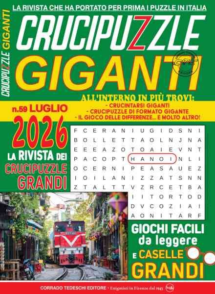 Crucipuzzle Giganti – Luglio 2026 Cover