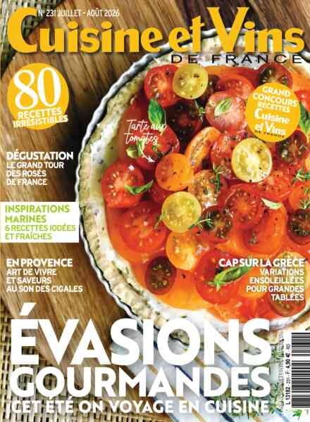 Cuisine et Vins de France – Juillet-Aout 2026 Cover
