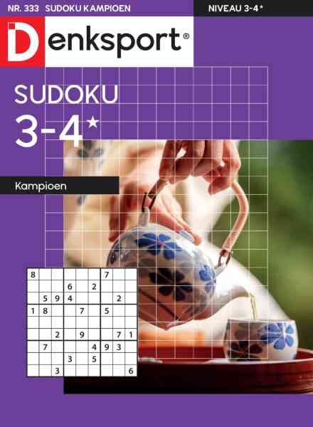 Denksport Sudoku 3-4 kampioen – 8 Juli 2026 Cover