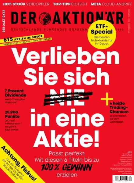 Der Aktionar – 10 Juli 2026 Cover