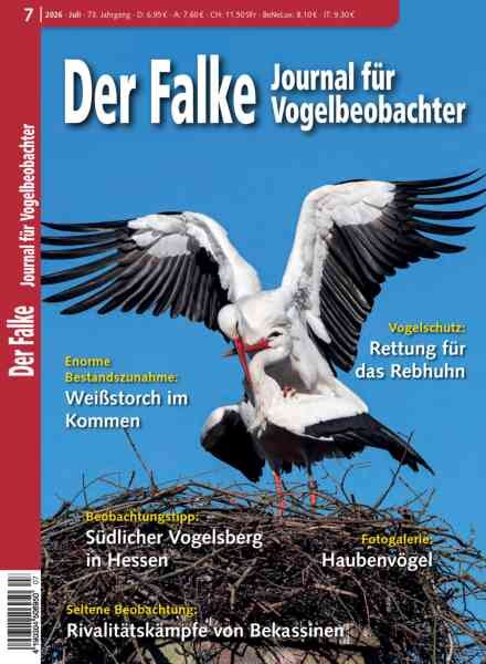 Der Falke Journal fur Vogelbeobachter – Juli 2026 Cover