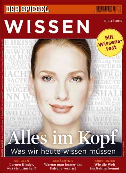 Der Spiegel Wissen – Nr 3 2010 Cover