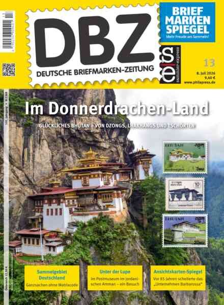 Deutsche Briefmarken-Zeitung – 8 Juli 2026 Cover