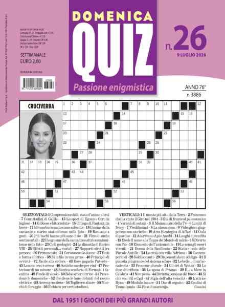Domenica Quiz – 9 Luglio 2026 Cover