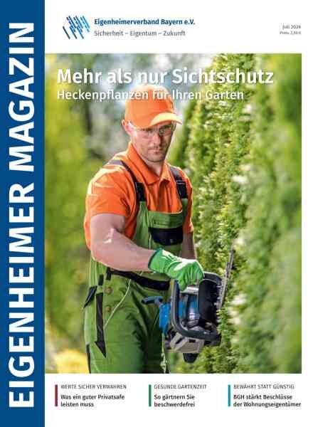 Eigenheimer Magazin – Juli 2026 Cover