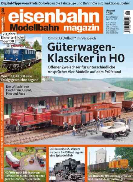 Eisenbahn Magazin – August 2026 Cover